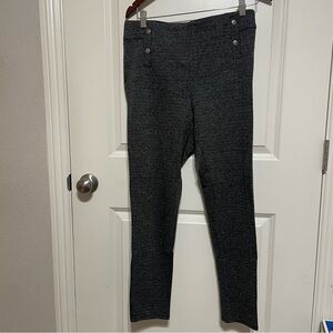 Ann Taylor Black and White Patterned Pants